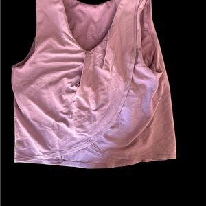 Lavender Sleeveless workout Top w/ built in shelf Lulu Lemon